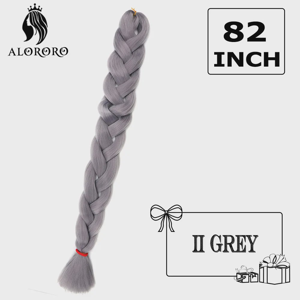 Alororo Jumbo Braids Haarverlenging - 82 Inch Synthetisch Hittebestendig Vlecht Haar