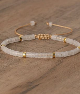 Natuurlijke Blauwe Emperor Steen Kralen Armband - Verstelbaar & Uniek