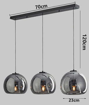 Moderne LED Hanglamp Glas - Design Plafondlamp voor Eetkamer & Woonkamer