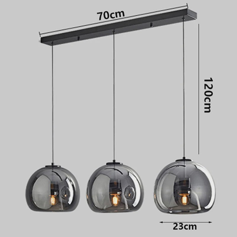 Moderne LED Hanglamp Glas - Design Plafondlamp voor Eetkamer & Woonkamer