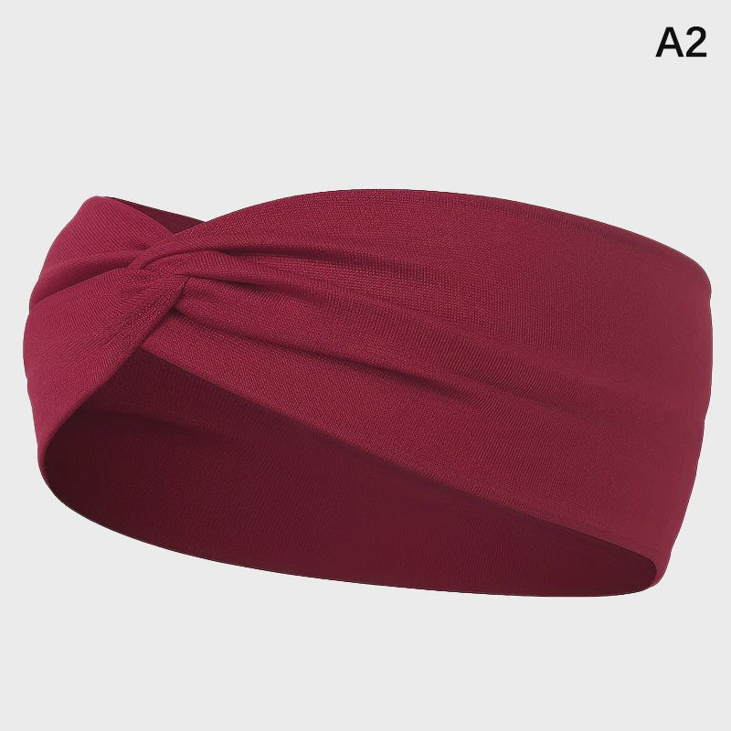 Brede Elastische Sport Hoofdband - Zweetabsorberend & Antislip voor Dames