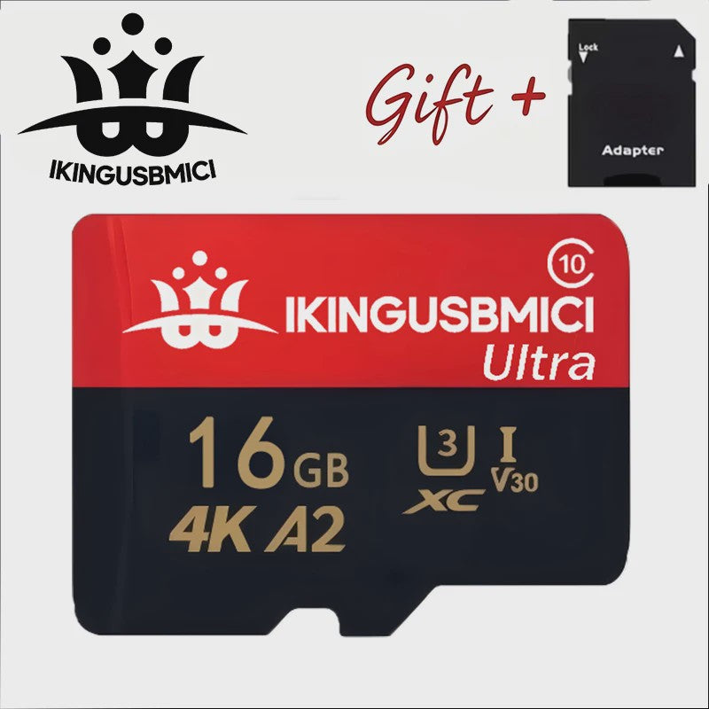 Snelle Micro SD Kaart (32GB-512GB) - U3, V30, A2 - Hoge Kwaliteit & Duurzaam