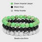 Set van 3 Natuursteen Armbanden: Rozenkwarts, Obsidiaan & Tijgeroog