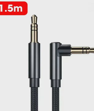 3.5mm Jack Audio Kabel 90 Graden Hoek Male-Male - Universele Aux Kabel voor Auto, Telefoon, Speaker