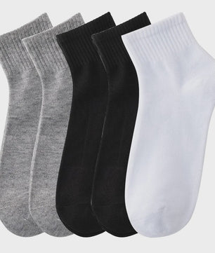 5 Paar Heren Sokken - Comfortabel, Ademend & Veelzijdig voor Zakelijk, Casual en Sport