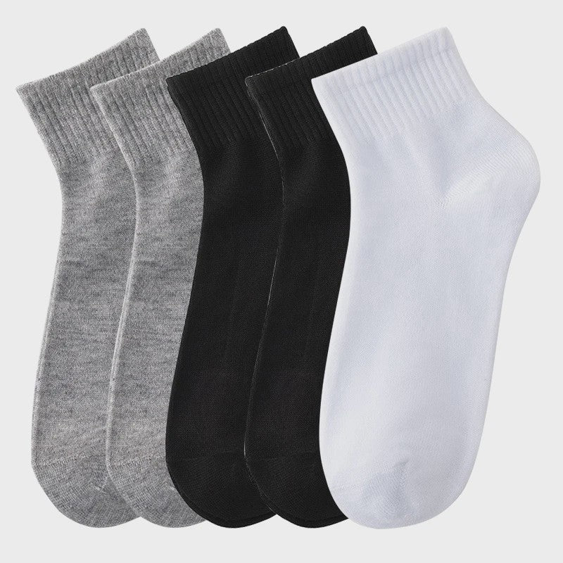 5 Paar Heren Sokken - Comfortabel, Ademend & Veelzijdig voor Zakelijk, Casual en Sport