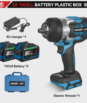 ONEVAN Accu Slagmoersleutel 2800 Nm Borstelloos - 5 Snelheden - Makita 18V Compatibel