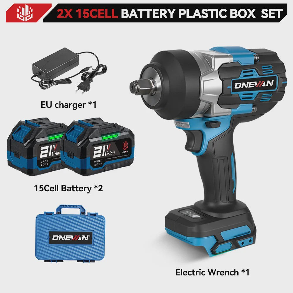 ONEVAN Accu Slagmoersleutel 2800 Nm Borstelloos - 5 Snelheden - Makita 18V Compatibel