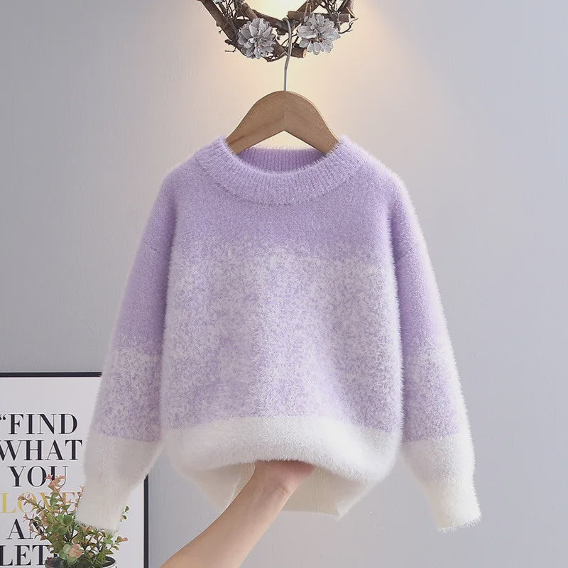 Schattige Gebreide Trui voor Meisjes - Elegante Winterkleding voor Kinderen