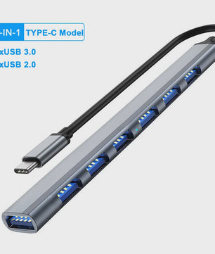 USB-C Docking Station 100W PD, 4K HDMI, VGA, RJ45, USB 3.0 Hub & SD/TF Kaartlezer