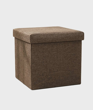 Opvouwbare Opberg Poef Kruk - 30x30x30cm - Voetenbank & Organizer - 150kg belastbaar