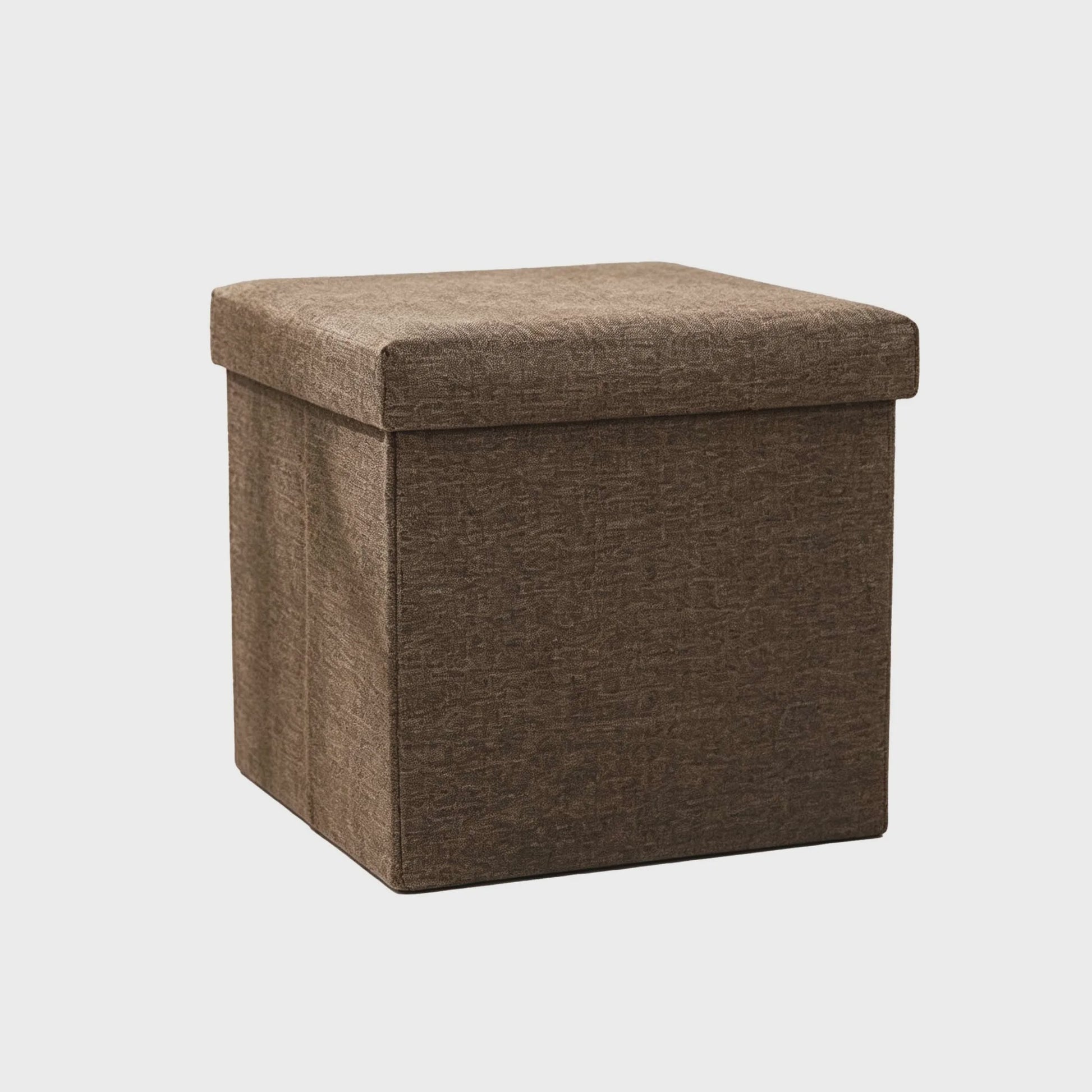 Opvouwbare Opberg Poef Kruk - 30x30x30cm - Voetenbank & Organizer - 150kg belastbaar