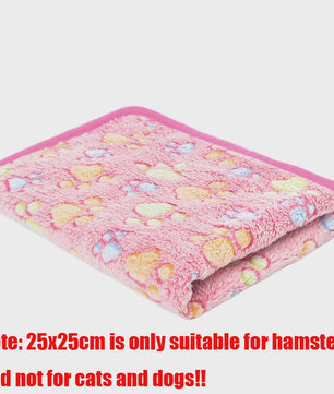 Zachte Fluwelen Deken voor Huisdieren - Warm & Comfortabel met Schattige Pootafdrukken