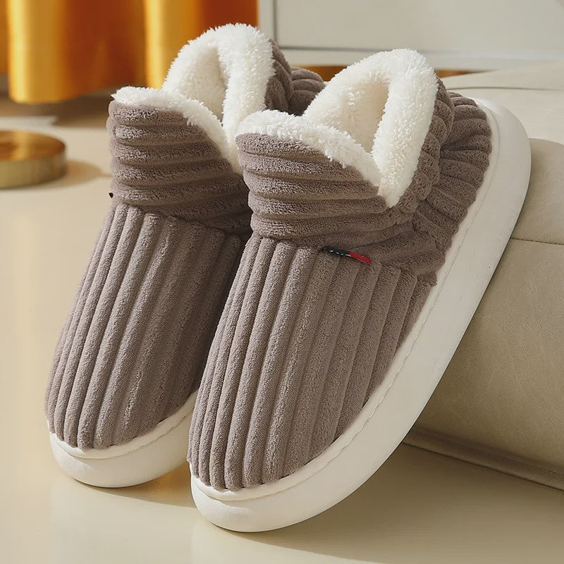 Herenslippers Winter Laarzen - Zachte Pluche & Katoen, Warm & Comfortabel voor Binnen