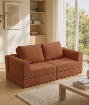 Groene 2-zits Slaapbank met Traagschuim | Flanel | 160x80 cm | Futon Sofa voor Woonkamer & Kleine Ruimtes