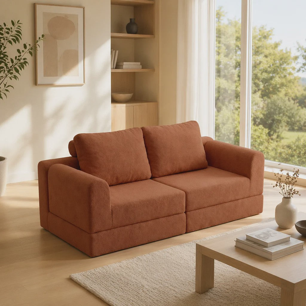 Groene 2-zits Slaapbank met Traagschuim | Flanel | 160x80 cm | Futon Sofa voor Woonkamer & Kleine Ruimtes