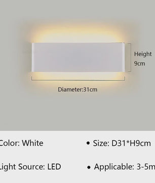 Moderne LED Wandlamp - Stijlvolle Verlichting voor Woonkamer, Slaapkamer & Hal