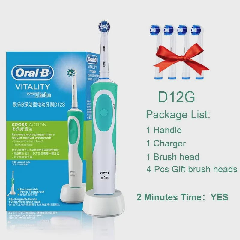 Oral-B Vitality 3D White Elektrische Tandenborstel - Roterende Reiniging & Inductieladen