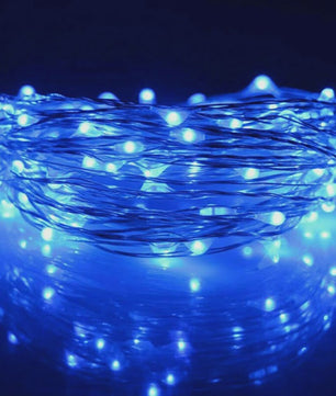 Sfeervolle LED-lichtslinger op Batterijen - Koperdraad, 1-10 Meter