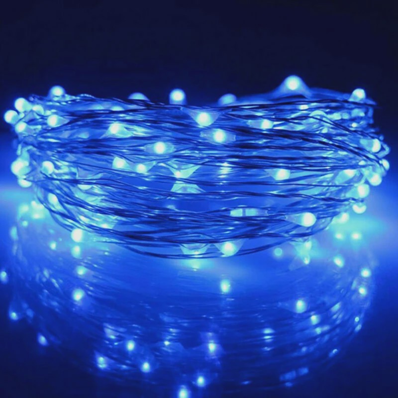 Sfeervolle LED-lichtslinger op Batterijen - Koperdraad, 1-10 Meter
