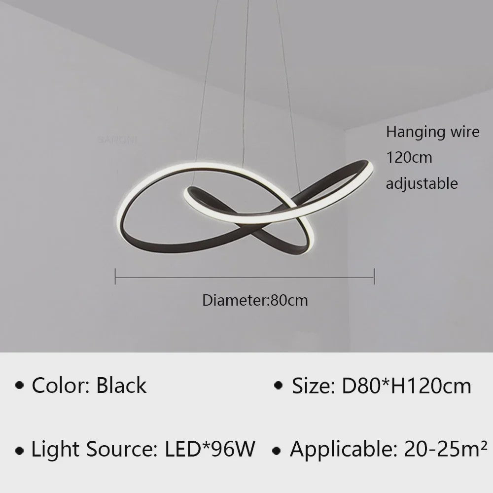 Moderne LED Hanglamp - Stijlvolle Verlichting voor Woonkamer, Eetkamer & Slaapkamer