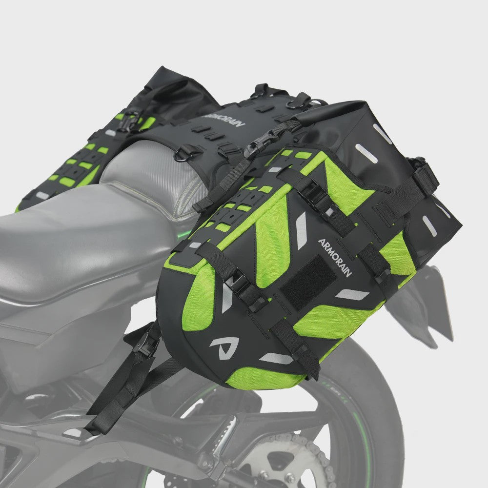 Waterdichte Motor Zijkoffers 40L - Rackless Panniers voor Avontuurlijke Motortochten