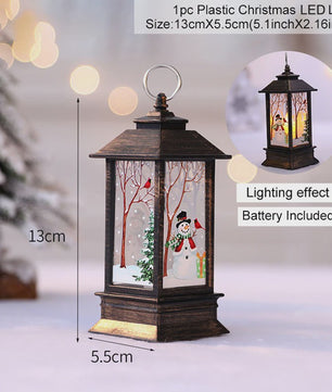 Kerst Lantaarn met LED Verlichting - Sfeervolle Decoratie voor Feestdagen