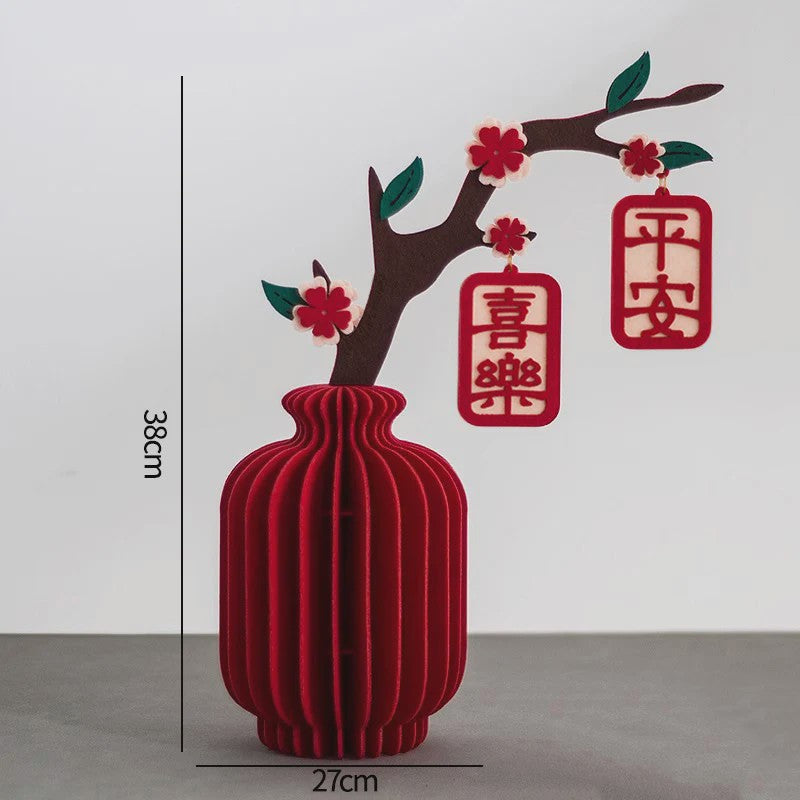 Rode Kalebas Honingraat Decoratie - Chinees Nieuwjaar, Lente Festival & Feestelijke Aankleding