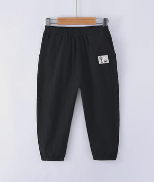 Linnen Kinderbroeken voor Jongens en Meisjes - Zomerse Lange Broek met Elastische Taille (100-160cm)
