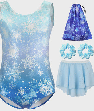 Meisjes Gymnastiek & Ballet Leotard Jurk met Afneembare Rok en Opbergtas | Leeftijd 5-11 Jaar