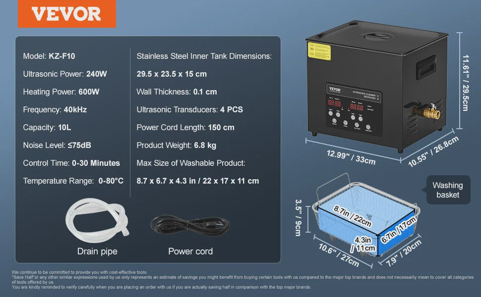 Professionele Ultrasone Reiniger - 2L tot 15L - Krachtig & Efficiënt