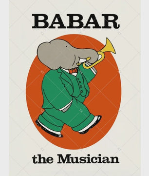 Babar Poster Canvas - Sprookjes Kunst voor Kinderkamer & Babykamer Decoratie
