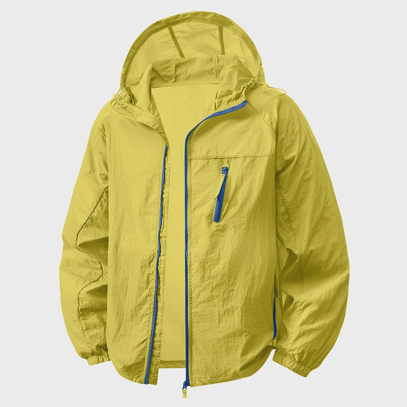 Unisex Zonnebeschermende Windjack - Lichtgewicht & Ademend voor Outdoor Avonturen