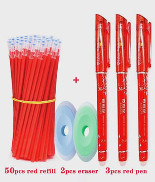 Set Uitwisbare Gelpennen met 55 Navullingen - 0.5mm - Kantoor & School