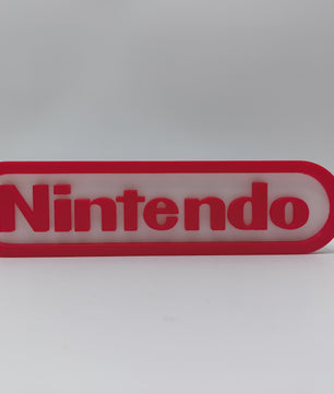 3D Geprint Logo Naamplaat voor Figuren Collectie - Video Game Thema