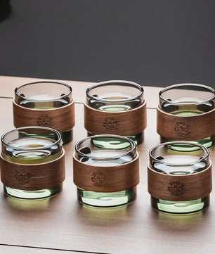 Glazen Theepot Set 600ML met Infuser en Houten Handvat - Stijlvol en Functioneel