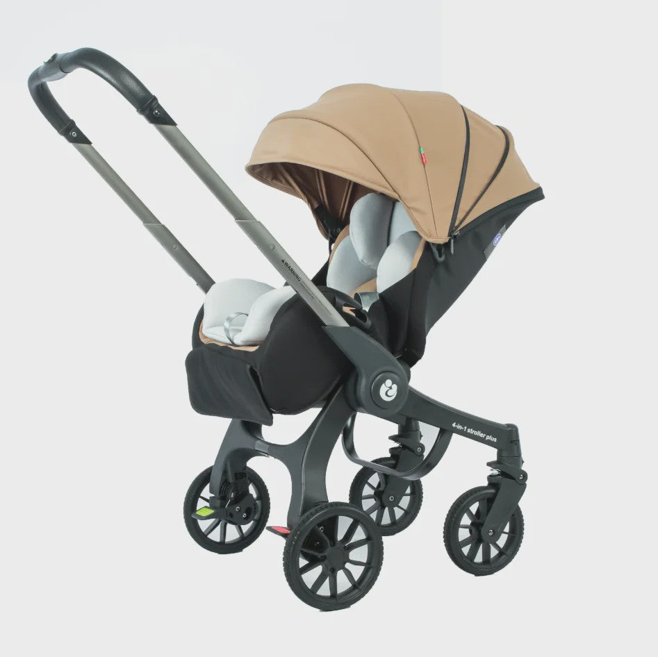 4-in-1 Baby Kinderwagen met Autostoel - Multifunctioneel en Inklapbaar