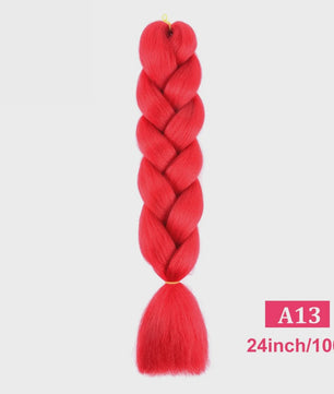 24 Inch Jumbo Braids Haarverlenging - Synthetisch Vlecht Haar in Kleurrijke Tinten