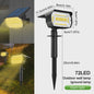 Solar Tuinspots LED (72/68) - IP65 Waterdicht, 3 Modi, Buitenverlichting
