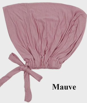 Zachte Modal Binnen Hijab Cap met Strik - Islamitische Turban Hoofddoek