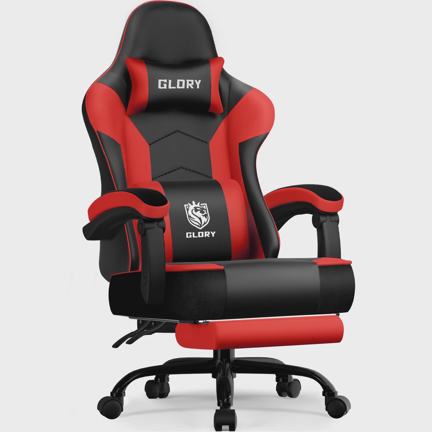Ergonomische Gaming Stoel met Verstelbare Rugleuning, Lendensteun en Voetensteun - Max 150kg