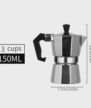 Klassieke Aluminium Moka Pot Espressomaker - Cubaanse Koffie voor Thuis & Camping