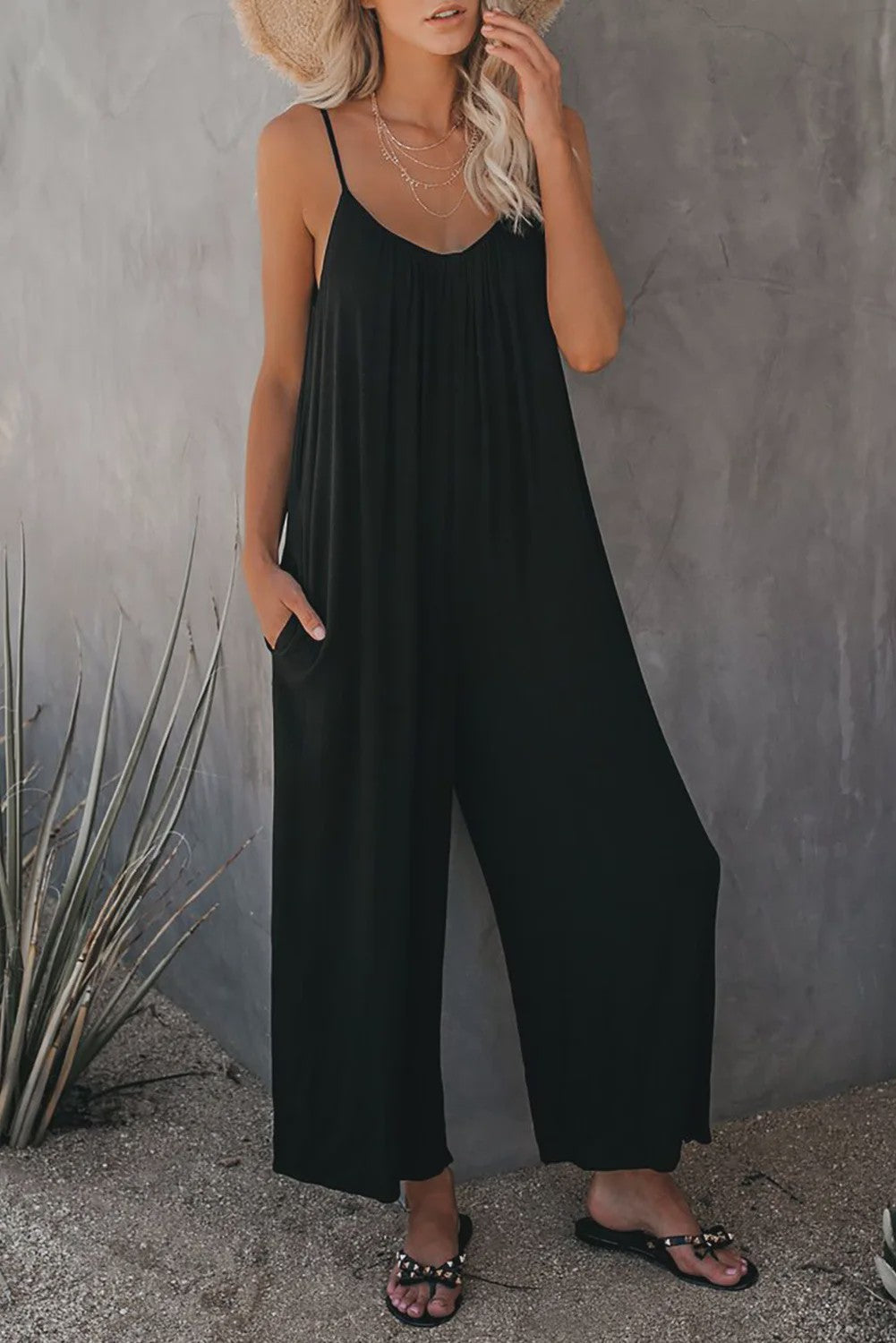 Zomerse Dames Overall Broek met Zakken - Comfortabel & Casual