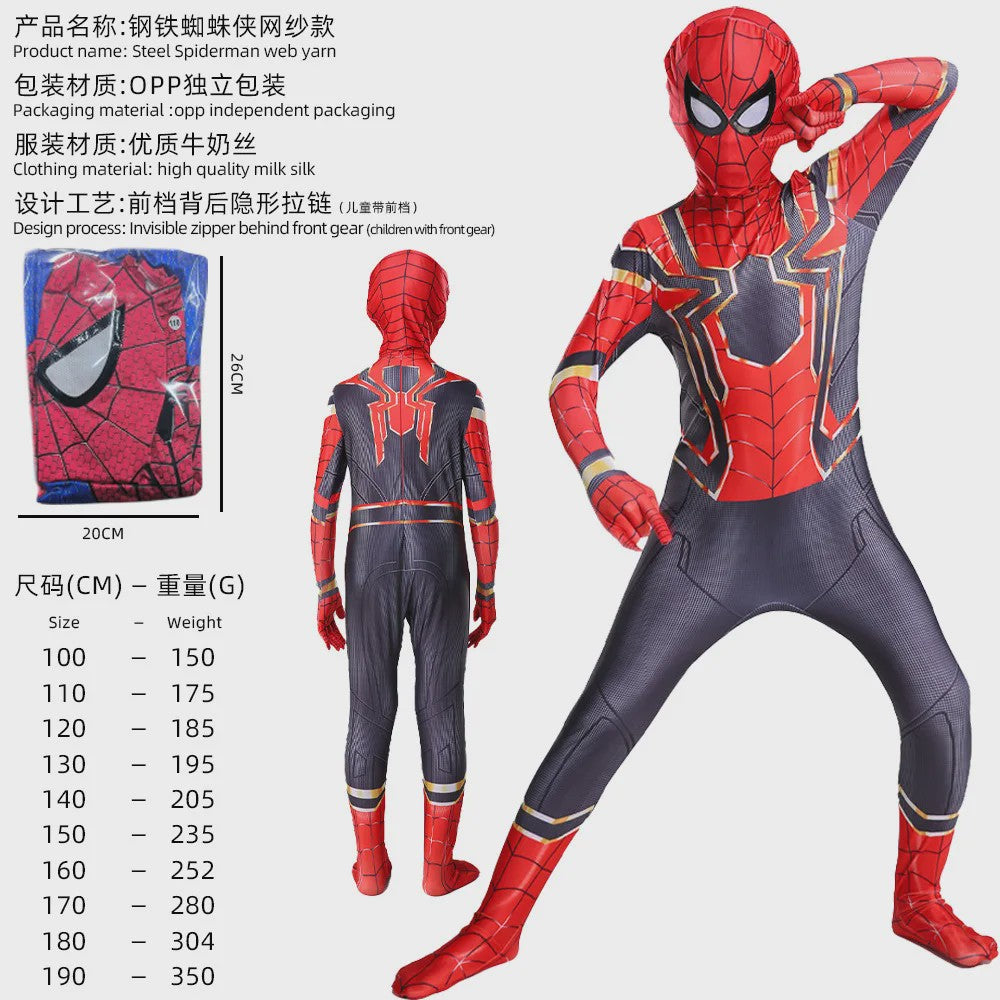 Realistisch Spider-Man Cosplay Kostuum - Volledig Pak (100-190cm)