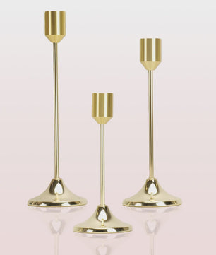 Set Kaarsenstandaards Klassiek Bullet-Head - Goud & Zwart - Decoratie & Tafeldecoratie