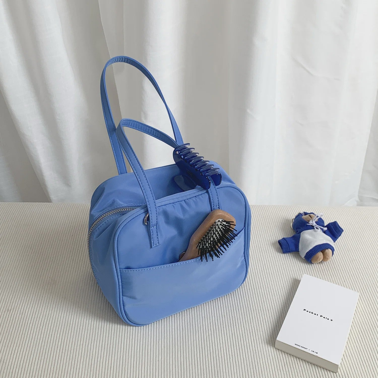 Stijlvolle Nylon Boston Bag - Lichtgewicht Schoudertas & Crossbody Tas voor Dames