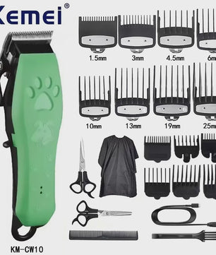 Kemei KM-CW10 Oplaadbare Hondentrimmer & Katten Scheerapparaat - Professioneel & Stil