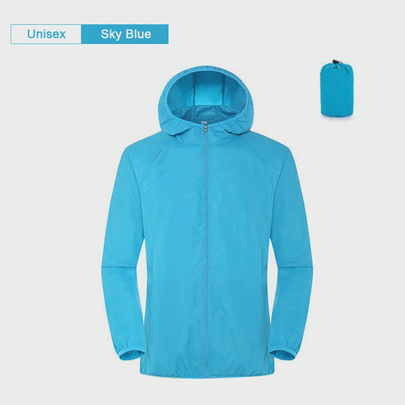 Unisex Waterdichte Outdoor Jas - Lichtgewicht Windjack met UV Bescherming