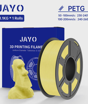 JAYO PETG 3D Printer Filament - 1.75mm Clear, 1.1kg, Hoge Taaiheid, Net Gewikkeld