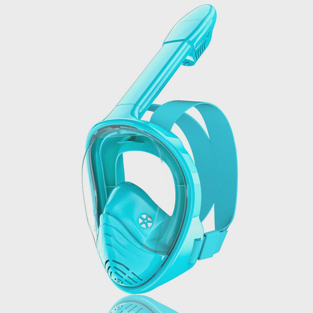 Kinder Volledig Gezicht Snorkelmasker met Camera Mount - Anti-Fog & Anti-Lek
